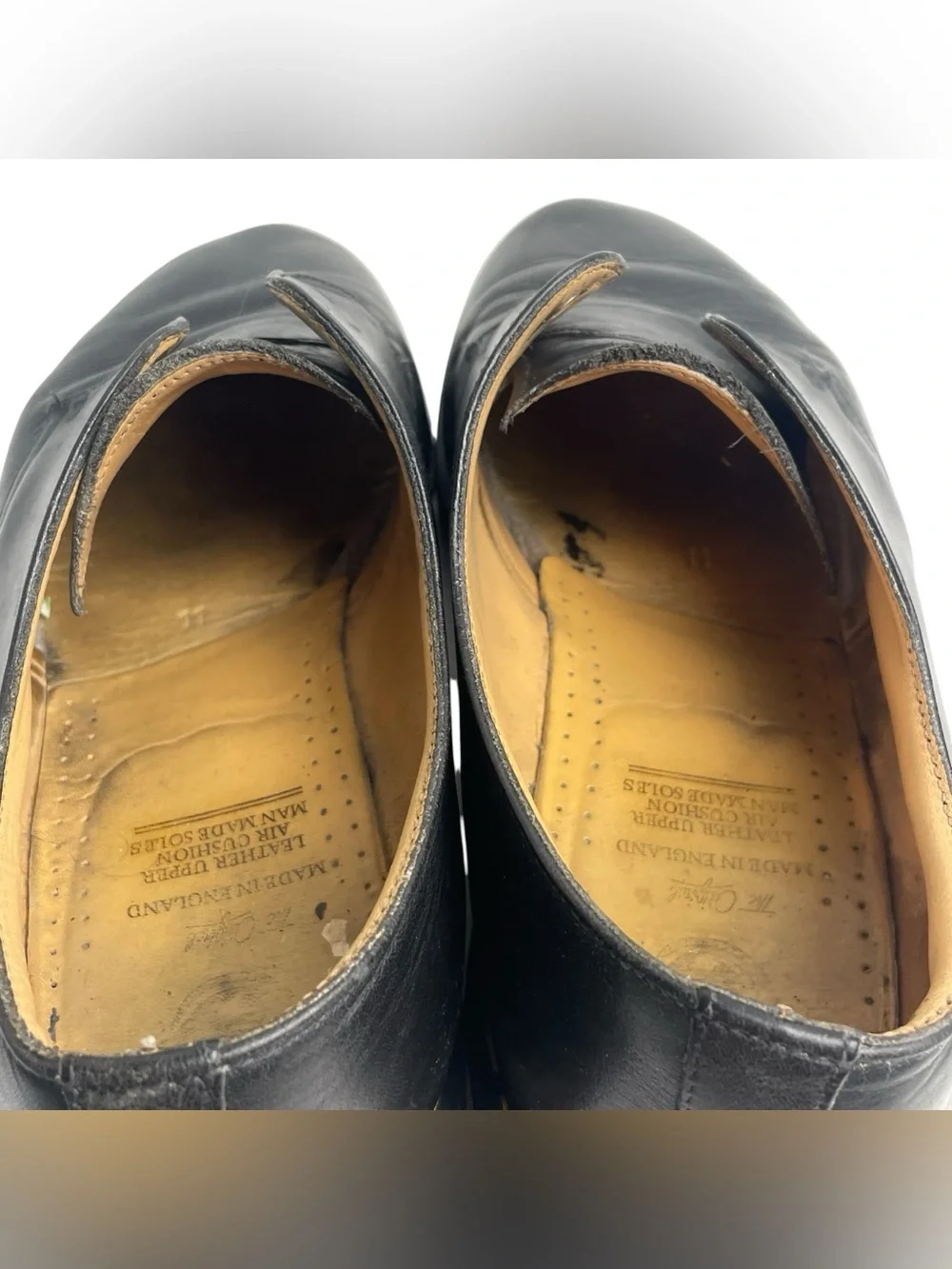 Dr. Martens VTG Black Leather 1461 Black Leather 3 eyelet Oxford shoe UK 11 READ